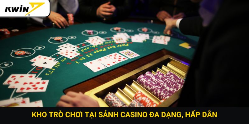Kho trò chơi tại sảnh casino đa dạng, hấp dẫn